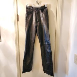 Leather black pants size XSmall